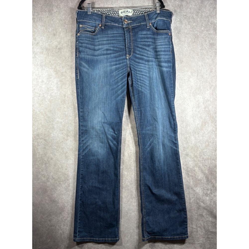 Ariat Jeans Womens 34L Blue REAL Denim Bootcut Western Riding Stretch Cowgirl